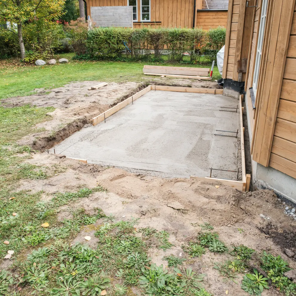 anlagga husgrund gjutning betongplatta enskede stockholm