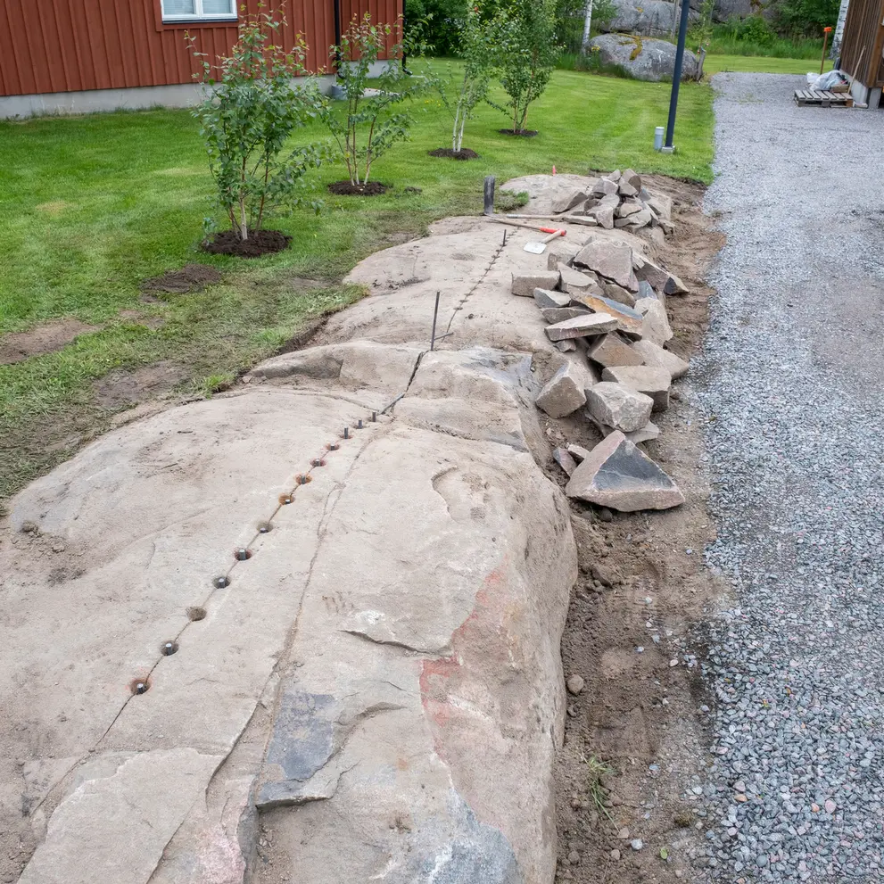 stensprackning bergsprangning enskede stockholm